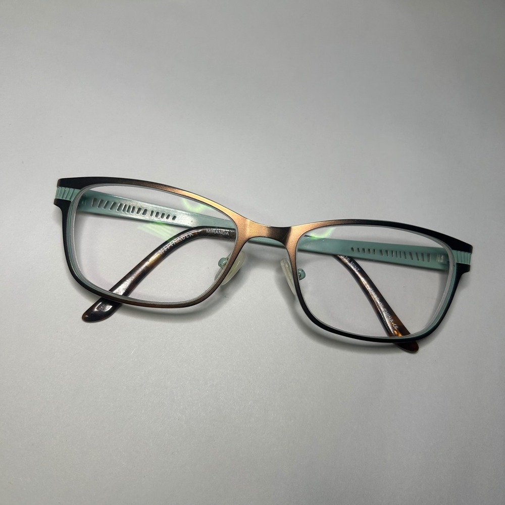 Wittnauer Miranda Eyeglasses Chocolate Mint Bronze Green Frames 53-17/135
